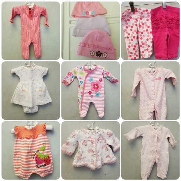 Carter's Other - Newborn baby girl 15pc bundle (A23)
